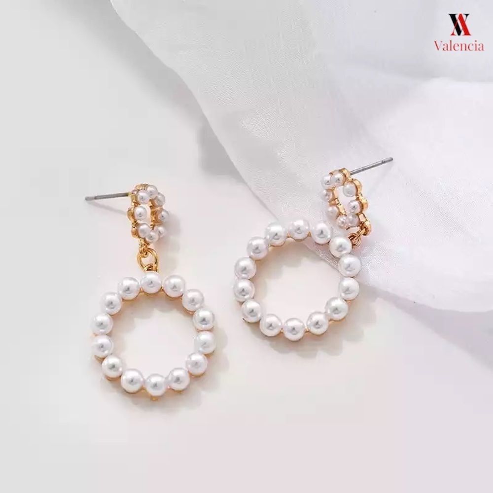 Faux Pearl Drop Earrings